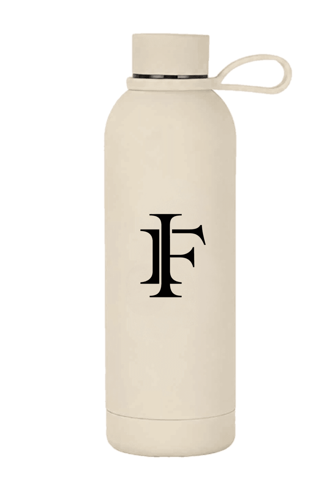 The INFRA bottle, finished in ivory, with carry loop